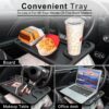JUSTTOP Car Steering Wheel Desk for Laptop,Multipurpose Travel Car Accessories, Car Seat Stand Trays for Eating, Steering Wheel Under Table Console(Black) - Image 5