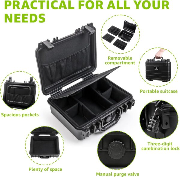 XL Smell Proof Box | Lockable Smell Proof Stash Box – Airtight, Waterproof & Crushproof for Home, Travel & Camping, Great Gift Choice - Image 3
