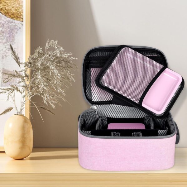PODAHO Large Smell Proof Bag Set with 10 Tobacco Items, Carbon Lined Smell Proof Box Case with Combination Lock, Odor Proof Containers Pouch for Smoking Products, Great Gift for Women, (Pink Set) - Image 7