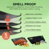 Smell Proof Bag with Lock 11" x 9", Smell Proof Container, Dog Tested Odor resistant Bags, Best Zipper odor sealing pouch for Herbs, Coffee & Travel Medicine, Scent resistent Containers - Image 4