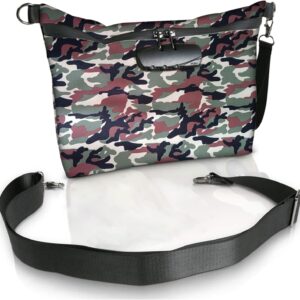 Smell Proof Bag Odor Proof Stash Bag with Combination Lock, Cool Travel Storage Case (CAMO)