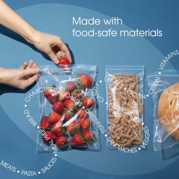 Spartan Industrial - 2” X 3” (1000 Count) 2 Mil Clear Reclosable Zip Plastic Poly Bags with Resealable Lock Seal Zipper - Image 4