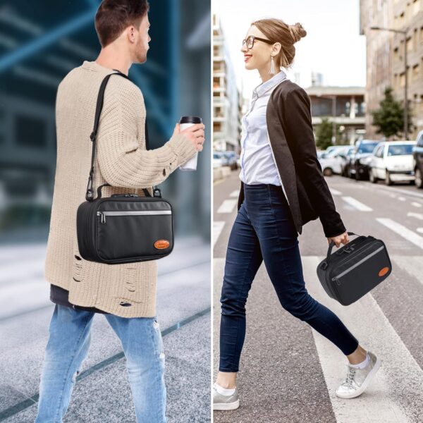 BOYISTARGLarge Storage Bag with 10 Small Items ，Combination Lock, Portable Lock Bag Set Travel Case Great Christmas Gifts for Men, Black - Image 6