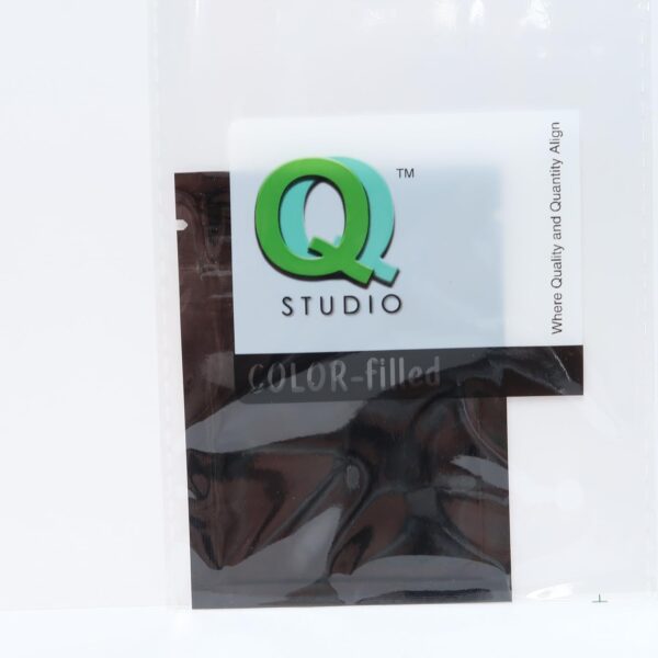 QQ Studio 100 Clear/Colored Poly Zip Lock Bags w/Tear Notch 6.5x9cm (2.5x3.5") (Clear/Silver/Black) - Image 4