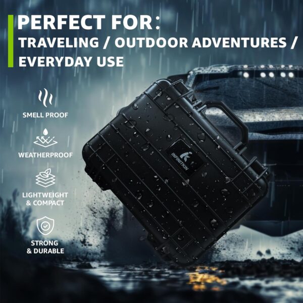 XL Smell Proof Box | Lockable Smell Proof Stash Box – Airtight, Waterproof & Crushproof for Home, Travel & Camping, Great Gift Choice - Image 6