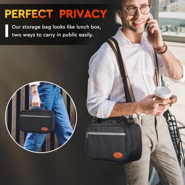 BOYISTARGLarge Storage Bag with 10 Small Items ，Combination Lock, Portable Lock Bag Set Travel Case Great Christmas Gifts for Men, Black - Image 7