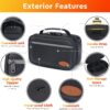 BOYISTARGLarge Storage Bag with 10 Small Items ，Combination Lock, Portable Lock Bag Set Travel Case Great Christmas Gifts for Men, Black - Image 3