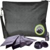 Smell Proof Bag with Lock 11" x 9", Smell Proof Container, Dog Tested Odor resistant Bags, Best Zipper odor sealing pouch for Herbs, Coffee & Travel Medicine, Scent resistent Containers