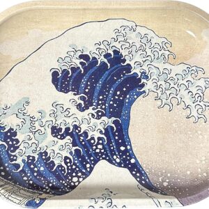 Rolling Tray “Great Wave” 5.5” x 7” Metal Tobacco Accessories Art
