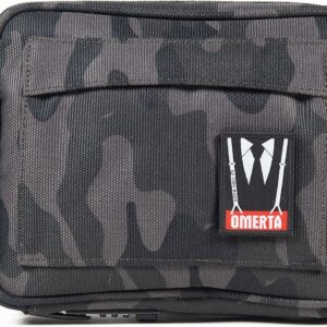 DIME BAGS Omerta Boss with Lock Padded Pouch with Activated Carbon Technology | 3-Digit Combo Lock | Low-Profile, Sleek Design