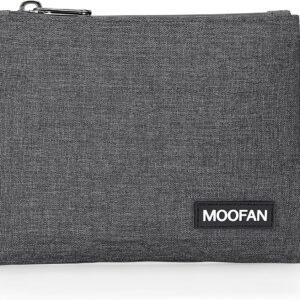 Portable Small Smell Proof Bag - Portable Small Smell Proof Pouch Help Absorb and Lock in Odors Making Them The Perfect Choice for Storing Tobacco Related Accessories and Medical Essentials(Black)
