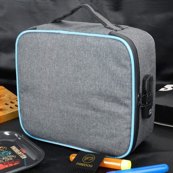 FIREDOG Smell Proof Bag with Combination Lock, Large Odor Proof Case Containers Pouch for Travel Storage(Gray) - Image 7