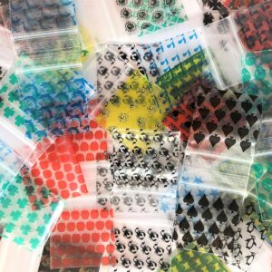 Apple Brand Bags 1515 Original Apple Brand Zip Top Baggies Mix 26 Designs 104 bags 1.5 x 1.5